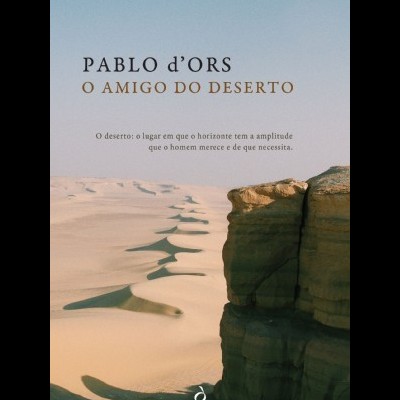 Capa de livro com título e imagem de deserto com rochas