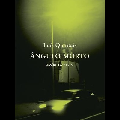 Capa de livro Ângulo Morto com cena urbana noturna verde amarelada