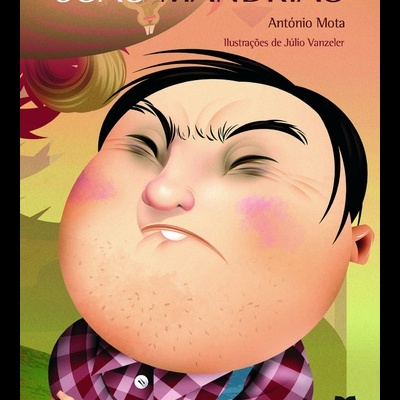 Capa de livro com personagem de camisa xadrez e texto JOÃO MANDRIÃO