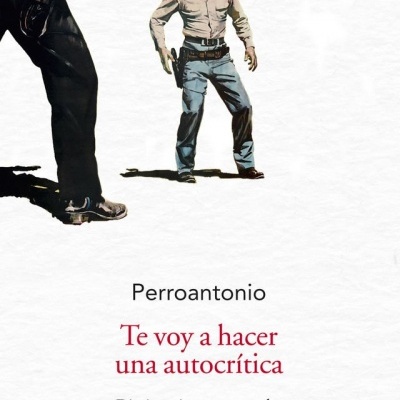Capa de livro com título e figuras humanas com cabeça de veado
