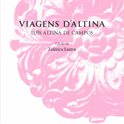Capa de livro com padrão decorativo rosa e texto preto