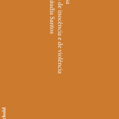 Capa de livro castanha com texto branco