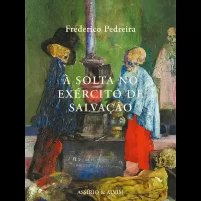 Livro 'À SOLTA NO EXÉRCITO DE SALVAÇÃO' com ilustração de figuras e fogão