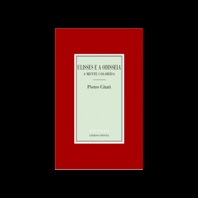 Capa de livro vermelha com texto em rótulo verde claro