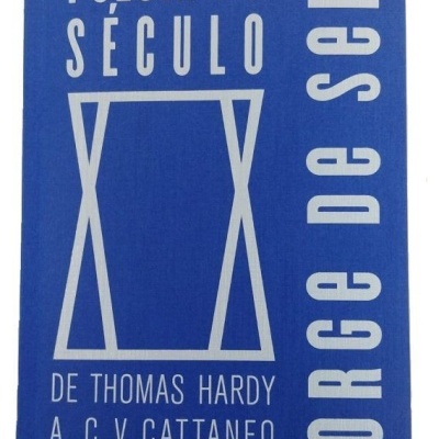 Capa de livro azul com texto branco