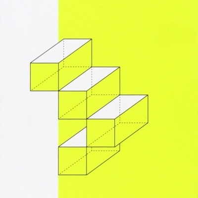 Capa de livro amarelo e branco com design geométrico e texto em espanhol