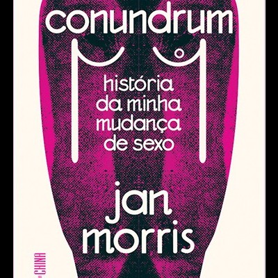 Capa de livro em tons de rosa e preto com texto em branco