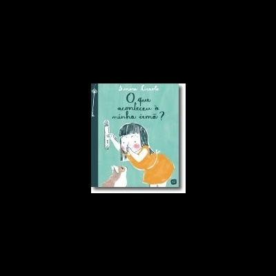 Capa de livro com ilustração de uma rapariga e um cão, título em português.