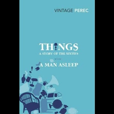 Capa de livro azul claro com texto e silhuetas de objetos em azul escuro.