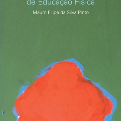 Capa de livro verde com forma laranja e texto branco