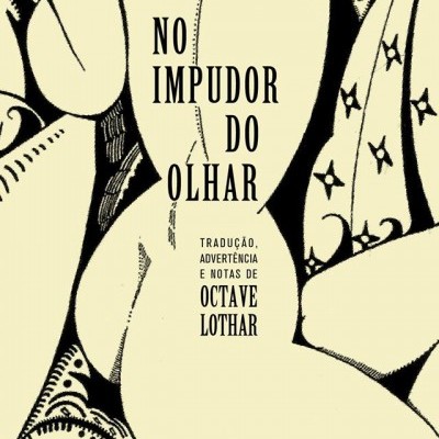 Capa de livro com ilustração a preto e branco e texto no centro