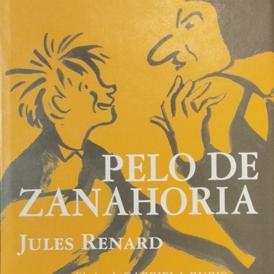 Capa de livro amarelo com título e ilustrações em cinza escuro
