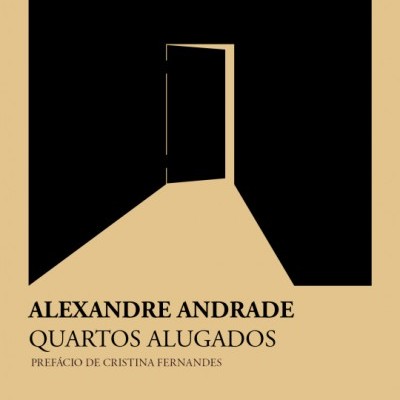 Capa de livro com porta preta aberta e luz amarela com texto do título e autor