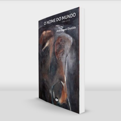 Livro com capa preta com ilustração de cavalo e texto O MUNDO DO MUNDO