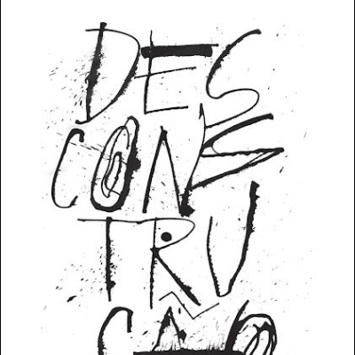 Capa de livro branco com texto preto manuscrito artístico