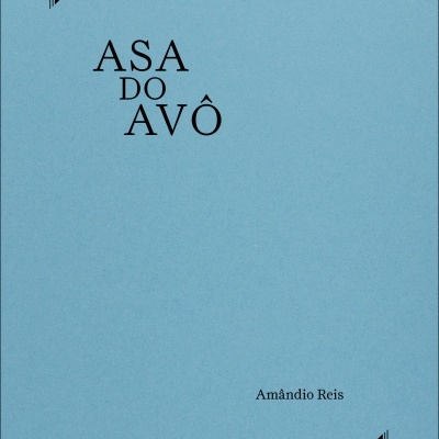 Capa de livro azul com título e autor em letras pretas