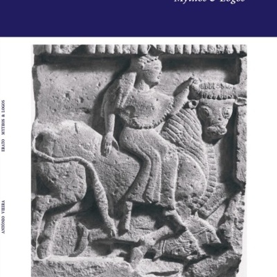 Capa de livro ERATO de António Vieira com escultura em relevo preto e branco
