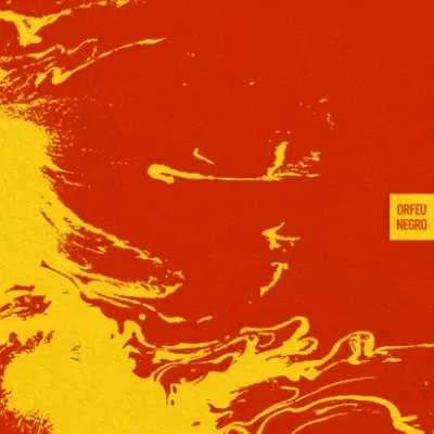 Capa de livro em vermelho e amarelo com texto e selo