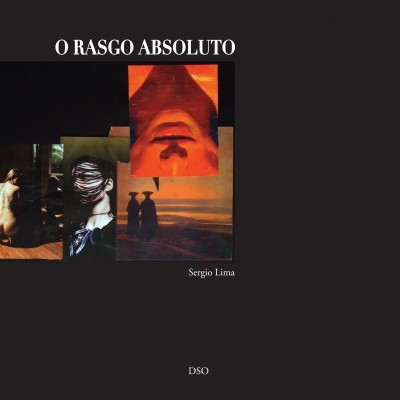 Capa de livro 'O RASGO ABSOLUTO' com quatro imagens artísticas e texto