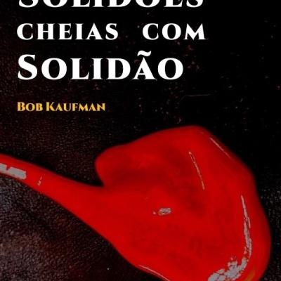 Capa de livro com título e autor, fundo preto e objecto vermelho