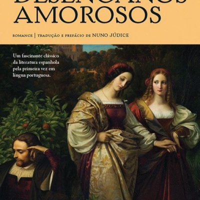 Capa de livro com ilustração de três figuras e texto do título e autor