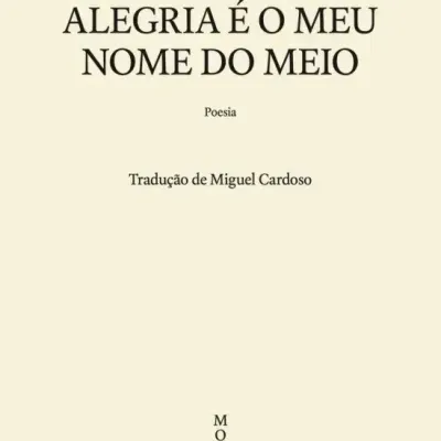 Capa de livro poesia Alegria é o meu nome do meio de Sasha Debevec-Mckenney