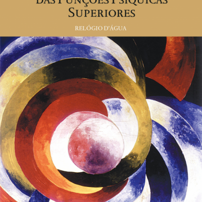 Capa de livro com padrão circular abstrato e título em português