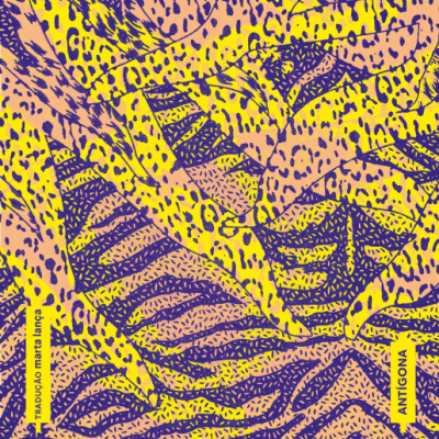 Capa do livro 'afrotopia' de felwine sarr com design gráfico abstrato em amarelo, rosa e roxo