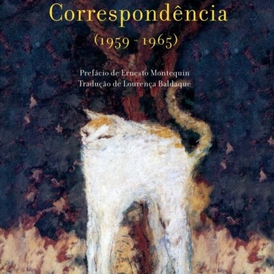 Capa de livro com pintura de gato e texto sobre o título e autores