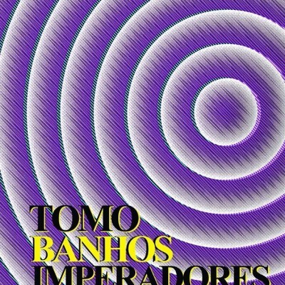 Capa de livro com círculos concêntricos roxos e brancos e texto do título e autor