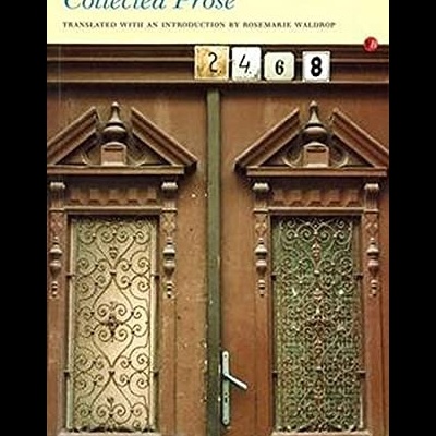 Livro com capa mostrando uma porta dupla decorada em madeira castanha com números 2468 no topo