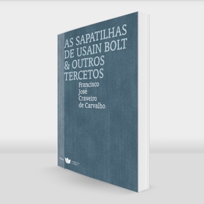 Livro azul com texto branco em fundo branco