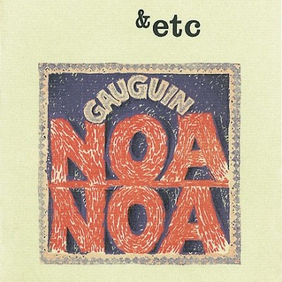 Capa de livro ou revista com texto GAUGUIN NOA NOA e & etc