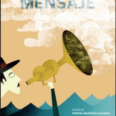 Capa de livro com ilustração de homem a tocar trompete e texto em espanhol