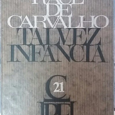 Capa de livro com texto em branco e preto sobre fundo cinza