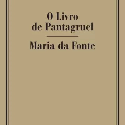 Capa de livro bege com texto preto e moldura simples