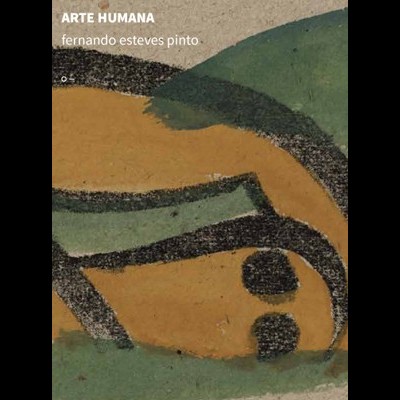 Capa de livro abstrata com texto ARTE HUMANA e fernando esteves pinto