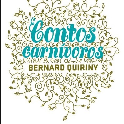 Capa de livro com título em azul e autor com padrão decorativo castanho