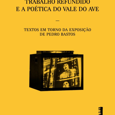 Capa de livro amarela com texto preto e imagem de televisão antiga com ecrã a mostrar imagens em tons de amarelo e preto.