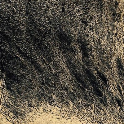 Capa de livro com texto e fundo texturizado em preto e bege