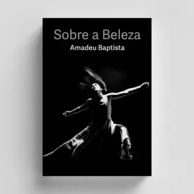 Capa de livro preta com título 