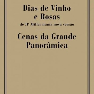 Capa de livro 'Dias de Vinho e Rosas' de Owen McCafferty com texto preto sobre fundo bege.