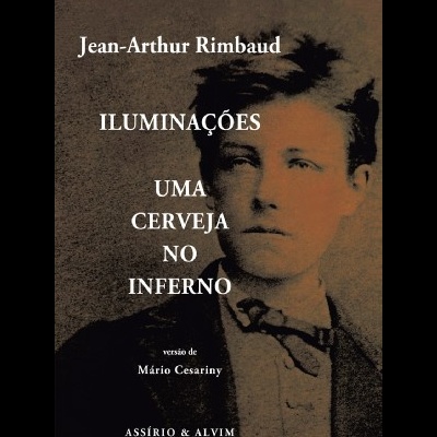 Capa de livro com retrato a preto e branco e texto sobreposto