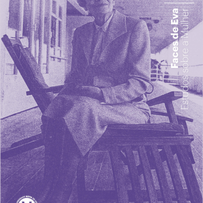 Capa de revista com mulher idosa sentada e texto Faces de Eva Estudos sobre a Mulher