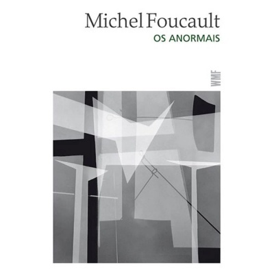 Capa de livro Os Anormais de Michel Foucault com ilustração abstrata cinza