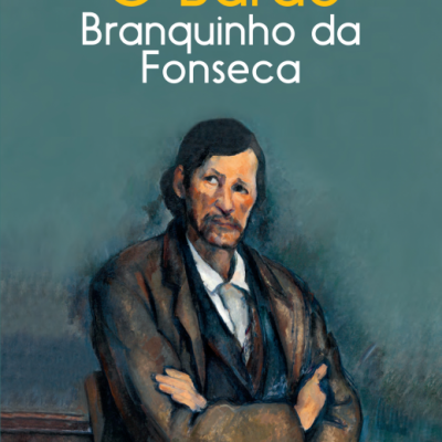 Capa do livro O Barão de Branquinho da Fonseca com pintura de homem de casaco castanho