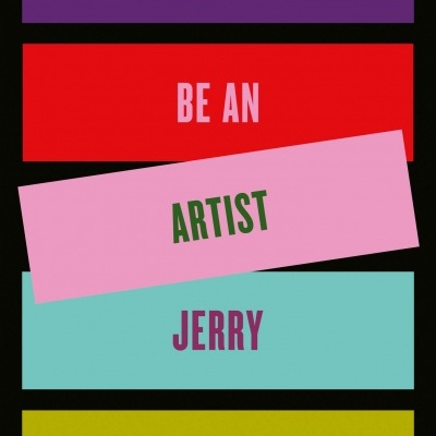 Capa de livro colorida com texto HOW TO BE AN ARTIST JERRY SALTZ em blocos coloridos
