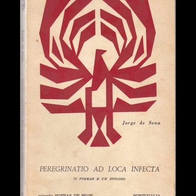 Capa de livro com ilustração geométrica vermelha e texto em preto