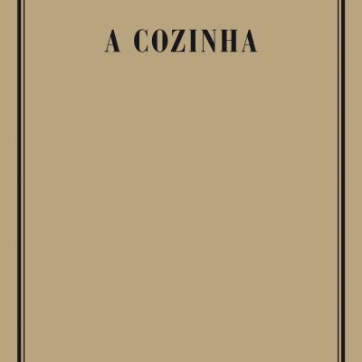 Capa do livro 'A Cozinha' de Arnold Wesker em castanho claro com texto preto.