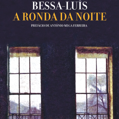 Capa do livro A Ronda da Noite de Agustina Bessa-Luís com ilustração de janelas escuras.